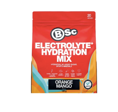 BSC Electrolyte + Hydration Mix 120g Best Before 3-4/26