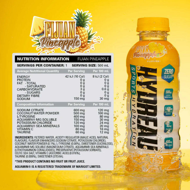 EHP Labs HYDREAU - Sports Hydration (Ready-to-Drink) 12pk